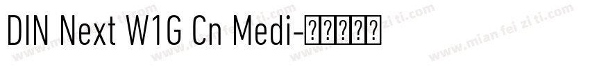 DIN Next W1G Cn Medi字体转换
